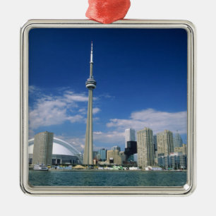 CN Tower and Skydome in Toronto, Ontario, Metal Tree Decoration
