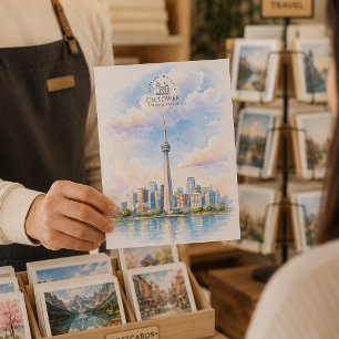 CN Tower, Toronto City Destination Travel Postcard
