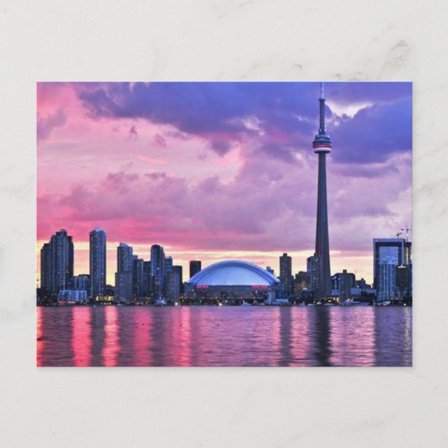 CN Tower : View from Centre Island Toronto Postcard (Front)