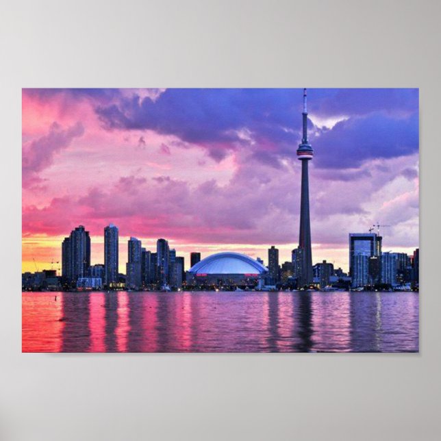 CN Tower : View from Centre Island Toronto Poster (Front)