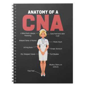 CNA Anatomy Nurse Certified Nursing Assistant Notebook