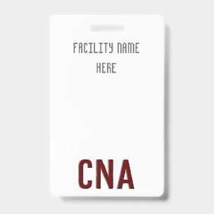 CNA Badge Hanger, Customizable ID Badge