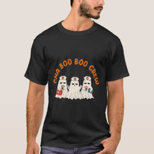 Cna Boo Boo Crew Nurse Retro Funny Ghost Halloween T-Shirt