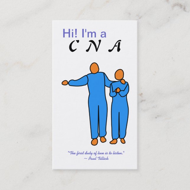 CNA Business Card template (Front)