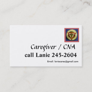 CNA / Caregiver  business card template