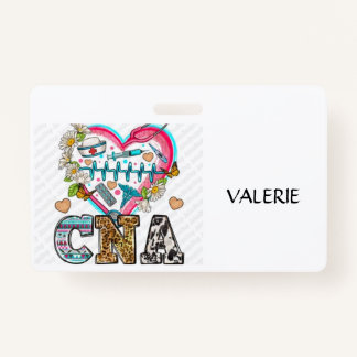 CNA Certified Nurse Aide Name Badge ID Badge