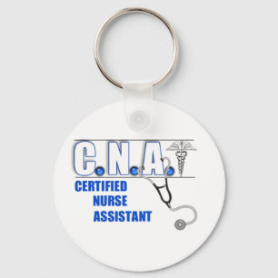CNA Certified Nurse Assistant with Stethescope Key Ring