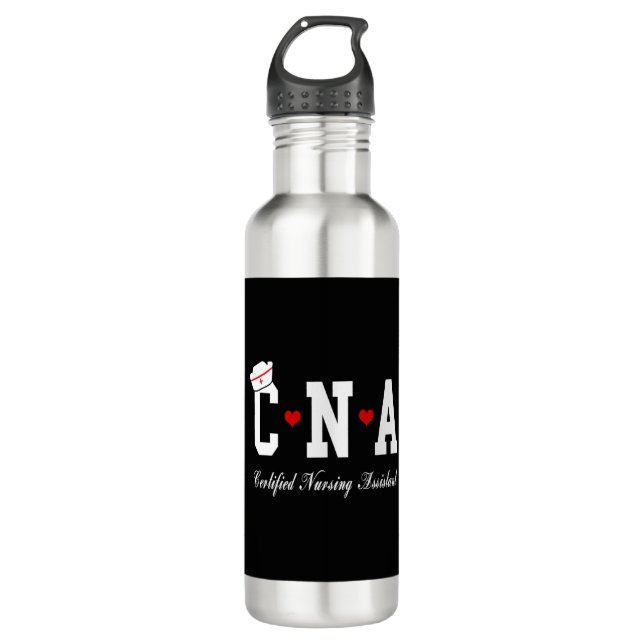 CNA - CERTIFIED NURSING ASSISTANT  710 ML WATER BOTTLE (Front)
