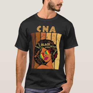 CNA Certified Nursing Assistant Afro Black History T-Shirt