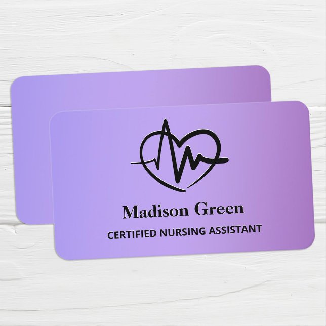 CNA Certified Nursing Assistant Business Card (CNA Certified Nursing Assistant Business Cards)