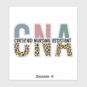 CNA Certified Nursing Assistant Cheetah Print