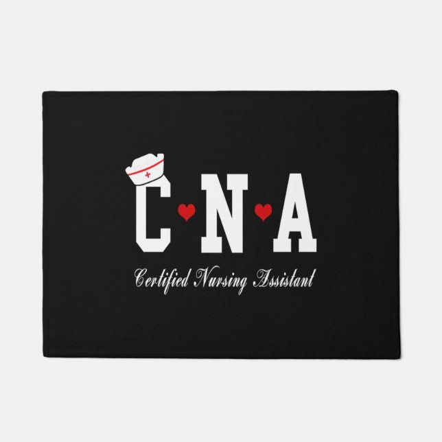CNA - CERTIFIED NURSING ASSISTANT  DOORMAT (Front)