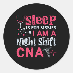 Cna Certified Nursing Assistant Medical Nurse Classic Round Sticker