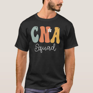 CNA Certified Nursing Assistant Squad Groovy Vinta T-Shirt
