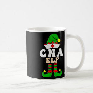 Cna Certified Nursing Istant Elf Xmas Matching Gro Coffee Mug