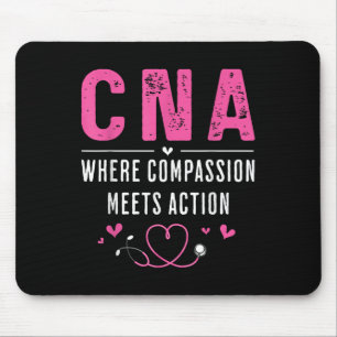 Cna Certified Nursing Istant Patient Health Medica Mouse Mat