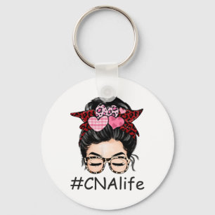 Cna Certified Nursing Istant Valentine Day Cute Me Key Ring