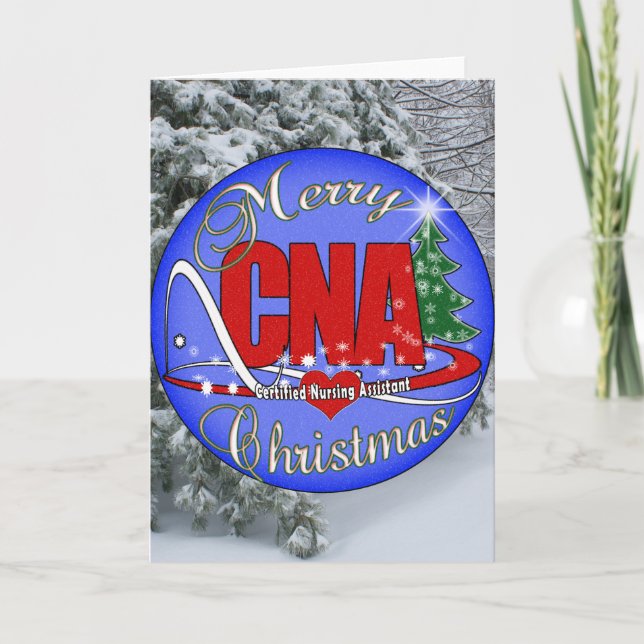 CNA CHRISTMAS - CERTIFIED NURSE ASSISTANT HOLIDAY CARD (Front)