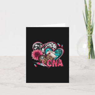 Cna Heart Pink Sunflower Breast Cancer Awareness W Card