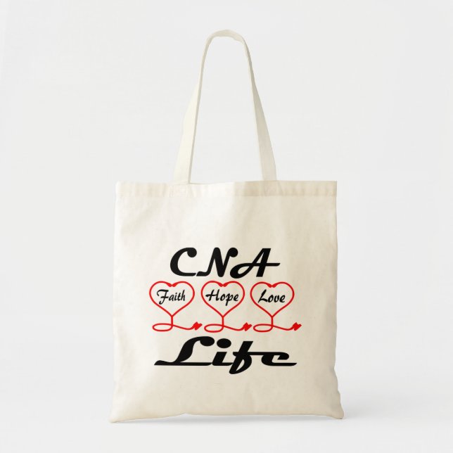 CNA Hope Love Faith Tote Bag (Front)