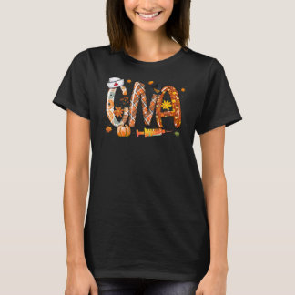 CNA Leopard Leopard Plaid Pilgrim Hat Fall Thanksg T-Shirt