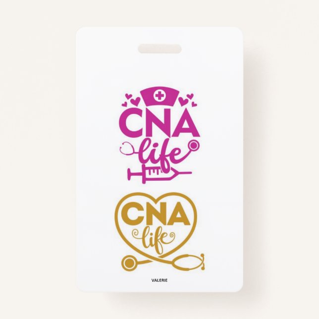 CNA Life Name Badge ID Badge (Front)