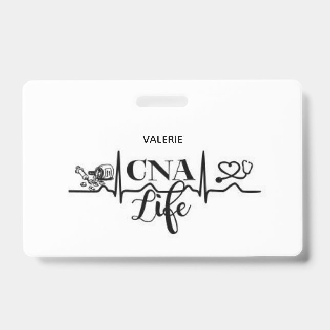 CNA Life Name Badge ID Badge (Front)