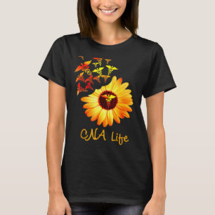 Cna Life Sunflower  Cute Nurse For Men Women Boys  T-Shirt