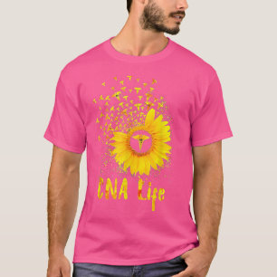 CNA Life Sunflower Cute Nurse T-Shirt