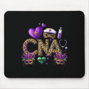 Cna Mardi Gras Certified Nursing Istant Mardil Gra Mouse Mat