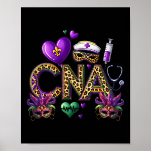 Cna Mardi Gras Certified Nursing Istant Mardil Gra Poster