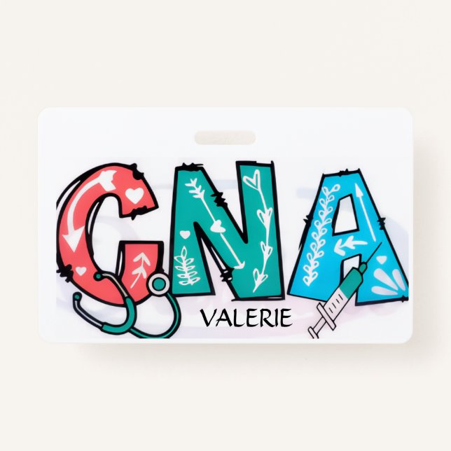 CNA Name Badge ID Badge (Front)