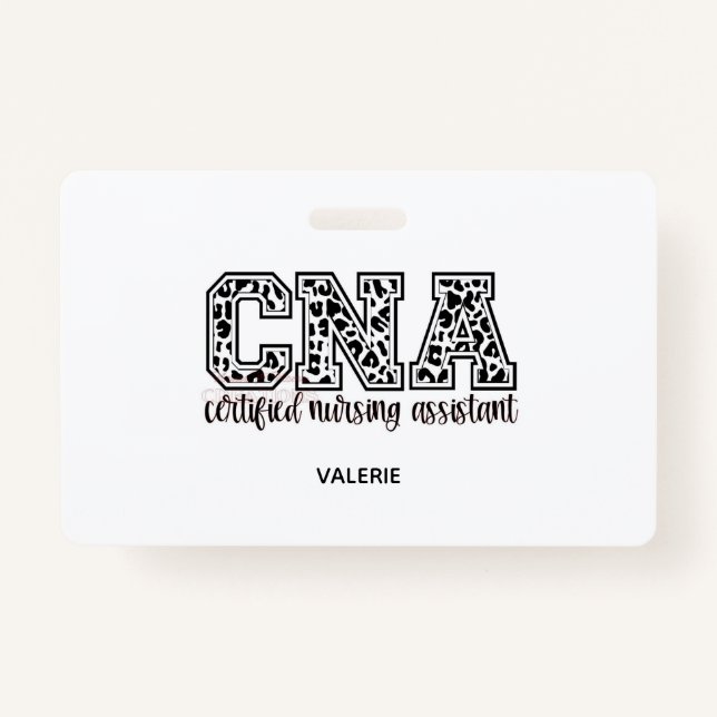 CNA Name Badge ID Badge (Front)