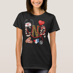 Cna Nurse Assistant Week Leopard Nurse Life Steth T-Shirt