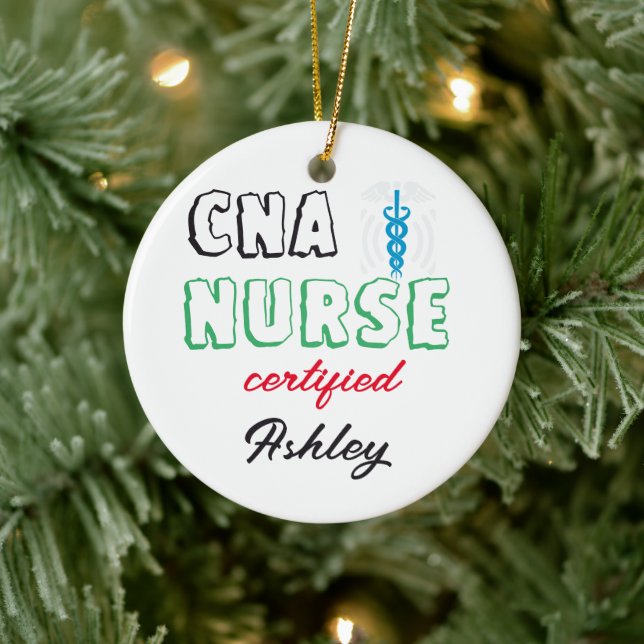 CNA nurse certified,, CNA student ,nurse assistant Ceramic Tree Decoration (Tree)