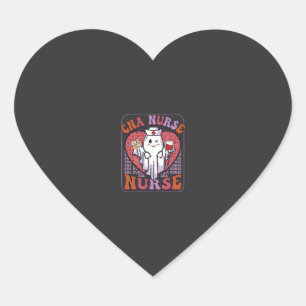 Cna Nurse Halloween Ghost Stethoscope Blood Bag Heart Sticker