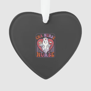 Cna Nurse Halloween Ghost Stethoscope Blood Bag Ornament