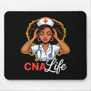 Cna Nurse Life Black History Month African America Mouse Mat