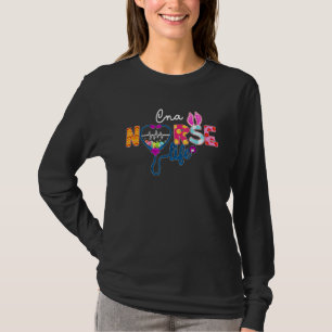 Cna Nurse Plaid Egg Bunny Love Stethoscope Rn Nurs T-Shirt