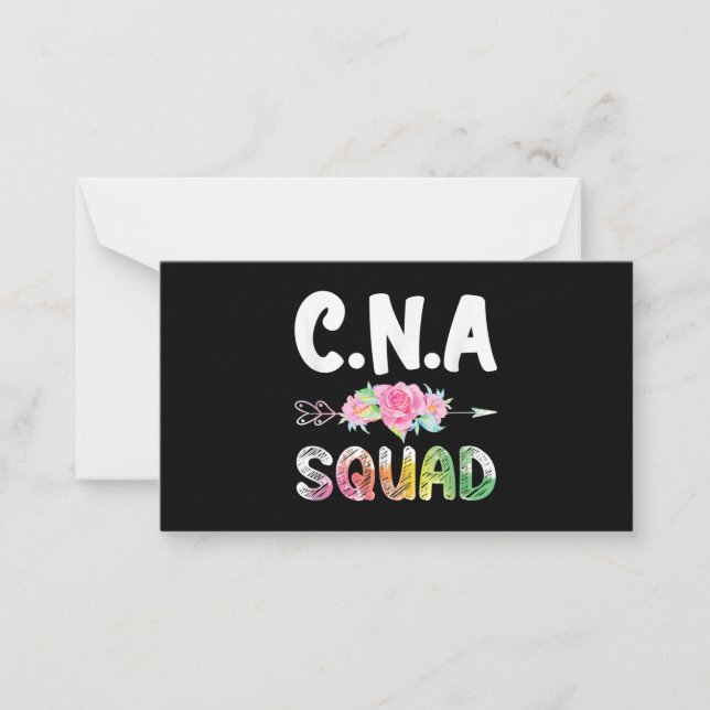 CNA Nurse Squad Certified Nursing Assistant Card (Front)