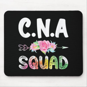 CNA Nurse Squad Certified Nursing Assistant Mouse Mat