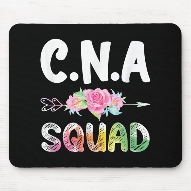 CNA Nurse Squad Certified Nursing Assistant Mouse Mat (Front)