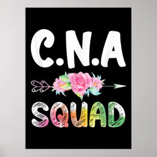 CNA Nurse Squad Certified Nursing Assistant Poster