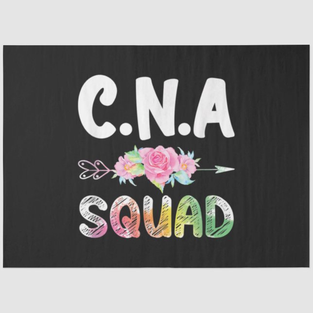 CNA Nurse Squad Certified Nursing Assistant Tissue Paper (Front)