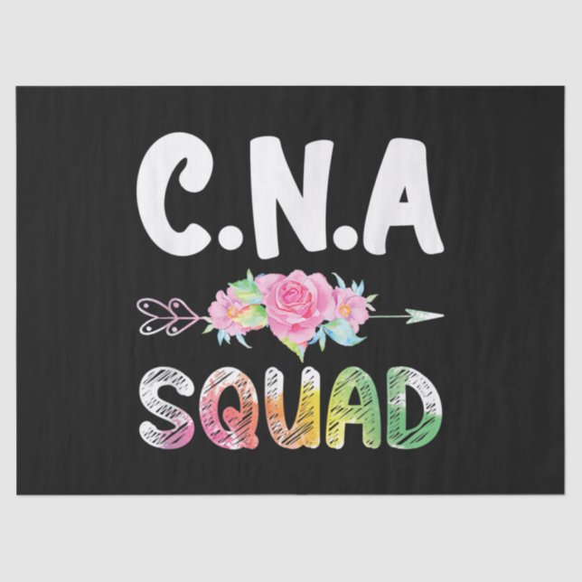 CNA Nurse Squad Certified Nursing Assistant Tissue Paper (Front)
