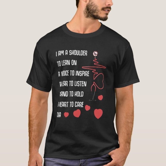 Cna Nurse Week Heart Care Certified Nursing Assist T-Shirt (Front)