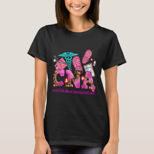 Cna Pink Ribbon Breast Cancer Awareness Warrior Su T-Shirt