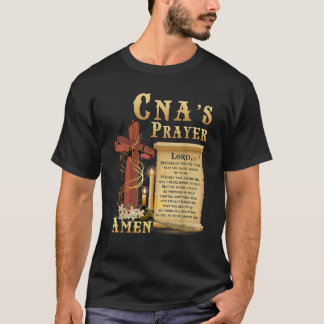 CNA Prayer Amen Certified Nursing Assistant Jesus T-Shirt