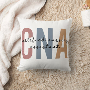 CNA Retro Certified Nursing Assistant Gifts Cushion