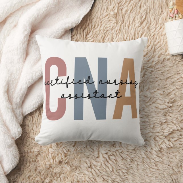 CNA Retro Certified Nursing Assistant Gifts Cushion (Blanket)